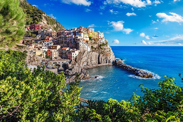 View of Cinque Terre in Italy
