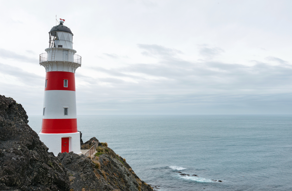 Cape Palliser lighthouse, Wairarapa, North Island, New Zealand