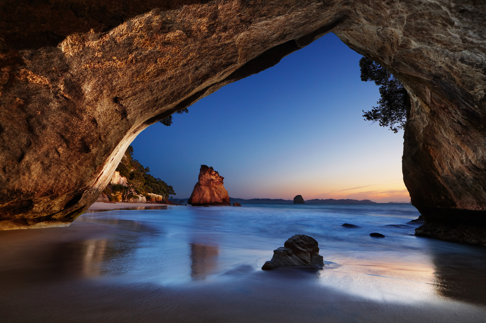 Cathedral Cove at sunrise