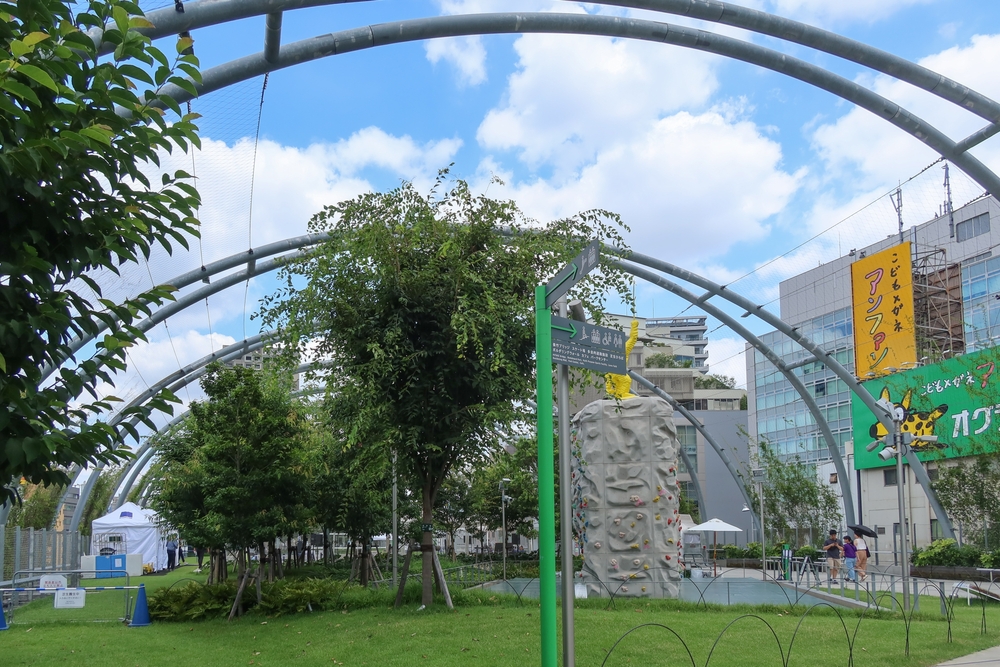 Miyashita park rooftop garden and mall in Shibuya