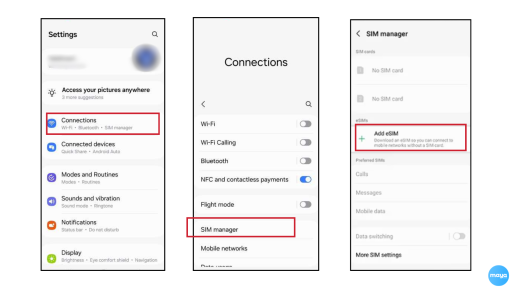 Activate eSIM on Android Device Using a QR Code