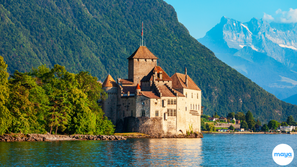 Places to visit in Switzerland - Chateau de Chillon, Montreux