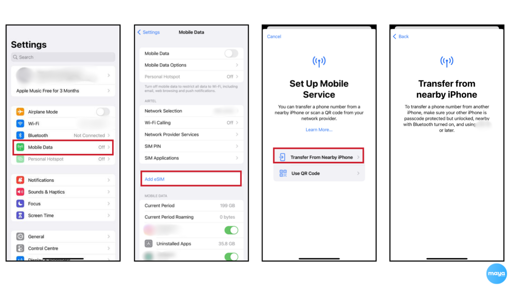 Activate eSIM Using Quick Transfer 