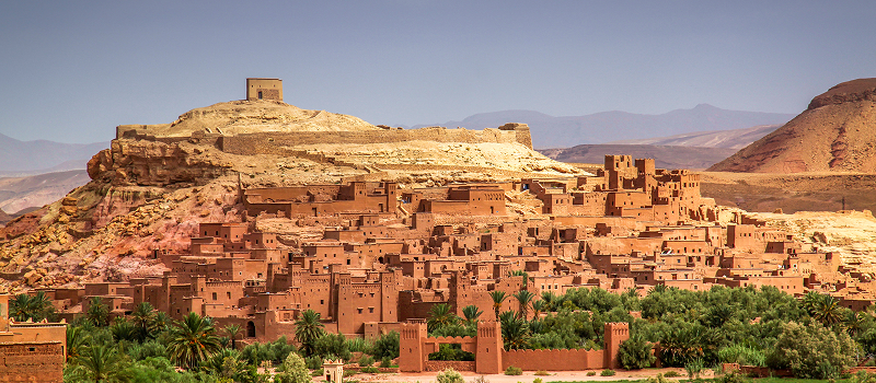 Ait Benhaddou in Morocco the on-screen Troy of the Odyssey Movie 