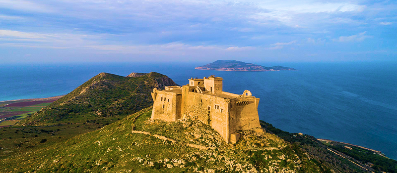 Castle of Santa Caterina in Favignana in The Odyssey movie