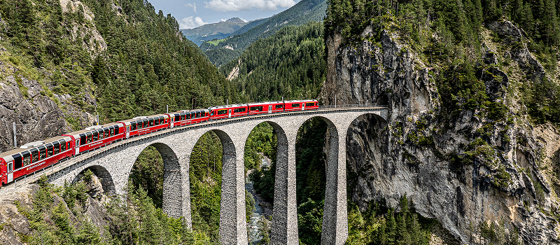 Bernina Express Landwasser viadukt