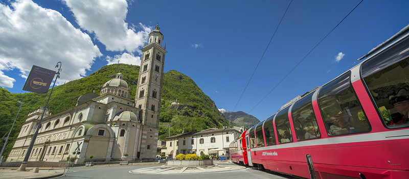 Bernina Express in Tirano