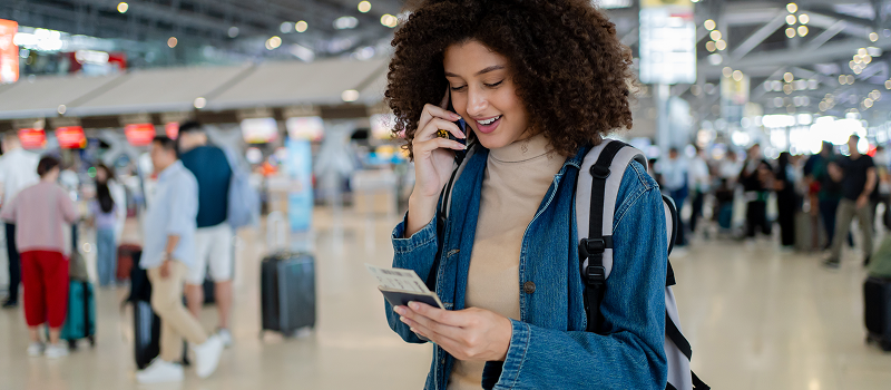 Stay Connected at the airport using Maya mobile eSIM