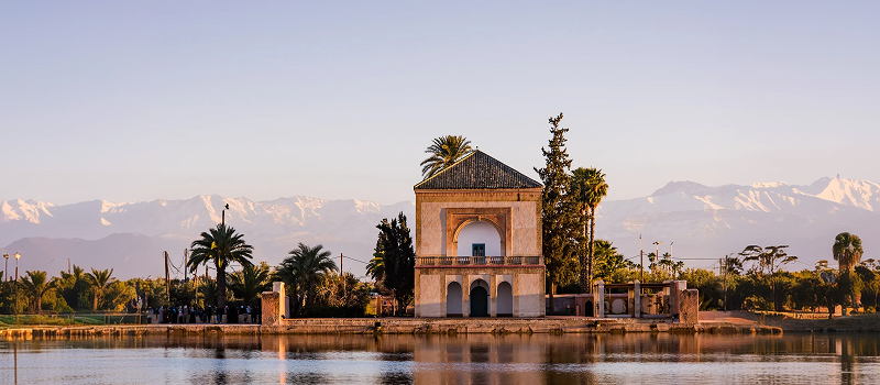 Atlas mountains in marrakech